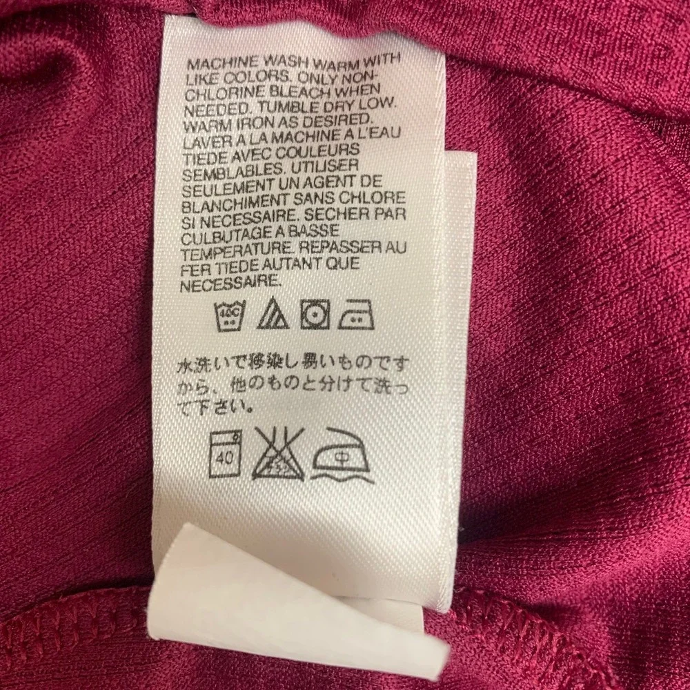 The North Face Short Sleeve Top Womens M Pink AG9J Flight Series Quarter Zip - Picture 9 of 12